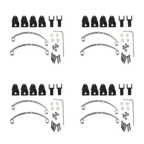 rieder 4X Stahlblattfederaufhängungssatz für B14 B16 B24 B36 Ural Q60 Q61 Q62 Q63 Q64 6X6 und Crawer, Schwarz von rieder