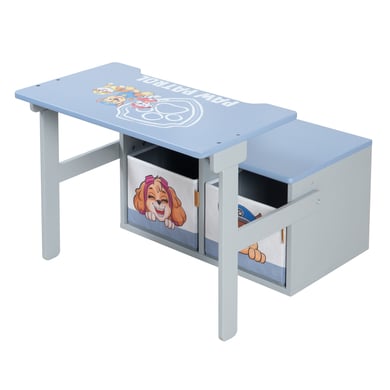 Klappbare Sitzbank Paw Patrol + Canvas Boxen - Umbaubar zum Schulpult von roba