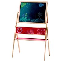 roba Tafel, Standtafel drehbar, Schreibtafel liniert, Maltafel magnetisch, Kindertafel Holz, natur roba Tafel, Standtafel drehbar, Schreibtafel liniert, Maltafel magnetisch, Kindertafel Holz, natur von roba