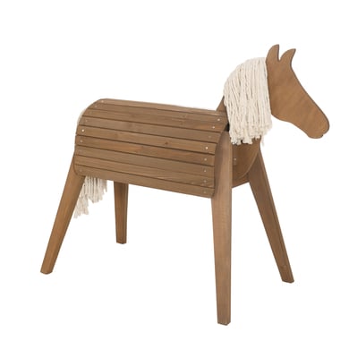 roba Holzpferd Outdoor teak von roba