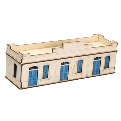 rockible 1/72 Holz Architektur Kits Holz Haus Modell 3D Holz Puzzle DIY Gebäude, Wohnung von rockible