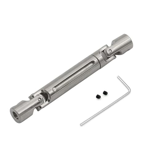 rockible 1:12 RC Auto Antriebswelle RC Universal Antriebswelle 69mm-93mm Metall Antriebswelle Übertragungsgelenk für MN82 MN168 MN78 Ersetzt, Silber von rockible