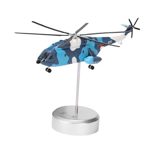 rockible 1:144 Hubschrauber-Flugzeugmodell, Flugzeugspielzeug mit Ständer, Spielfahrzeug, Druckgussmodell für Regal, Büro, Heimdekoration, Souvenirs von rockible