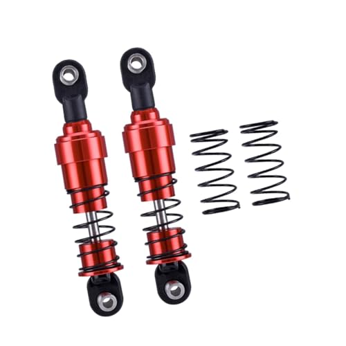 rockible 2Pcs RC Stoßdämpfer RC Frühling Dämpfer Suspension RC Dämpfer Set Upgrade fürfür 1:10 RC Hobby Auto, Rot von rockible