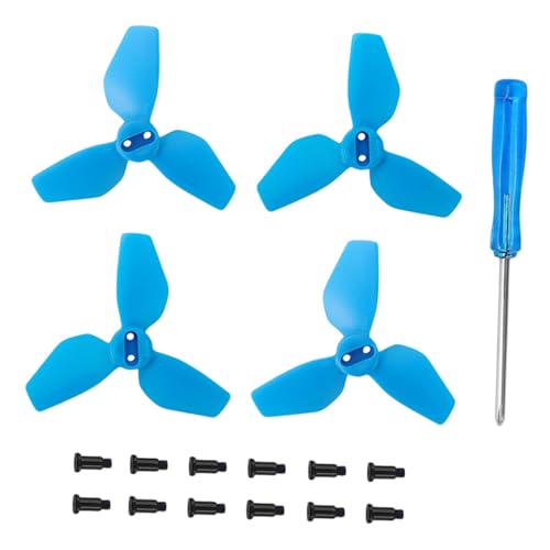 rockible 4-teiliger Propeller-Propeller-Drohnenersatz, Schnellverschluss, einfach zu installierende DIY-RC-Drohnen-Zubehörteile für RC-Drohnen-Quadcopter, Blau von rockible