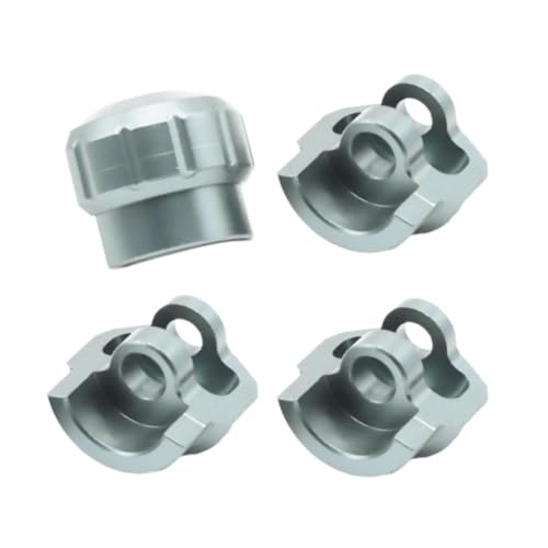 rockible 4X 1/8 1/7 Shock Cap Protector RC Stoßdämpfer Kappe Zubehör Anti Kollision Kappe Upgrades Teil für Ara109001 Ara106046, Grau von rockible