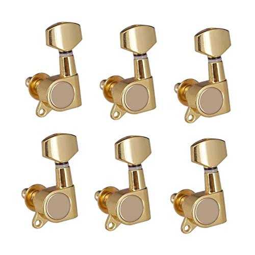 rockible 6Pcs Locking Guitar String Tuning Pegs Tuning Machines Elektrische Volksgitarre Saitenknopf von rockible