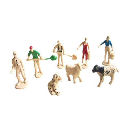 rockible 8 Stück Mini Prähistorische Tiermodelle Actionfiguren Tortenaufsatz Sandtisch Landschaftsdekoration Tierfiguren von rockible