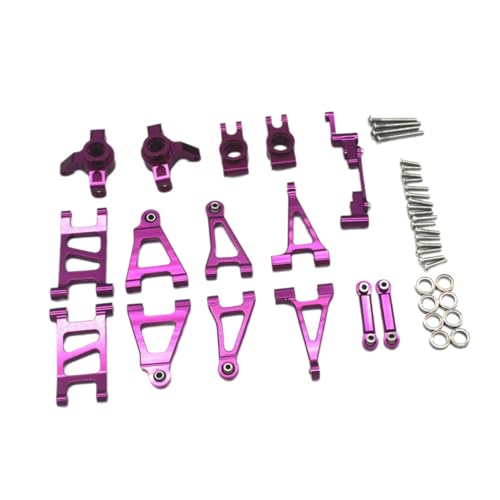 rockible Aluminium Zubehör Set Combo Upgrades Ersatz für 1:14 14301 14302 14303 RC Auto, LILA von rockible