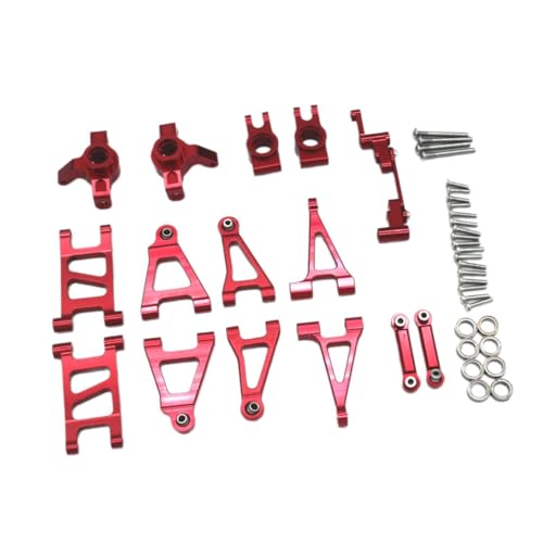 rockible Aluminium Zubehör Set Combo Upgrades Ersatz für 1:14 14301 14302 14303 RC Auto, Rot von rockible