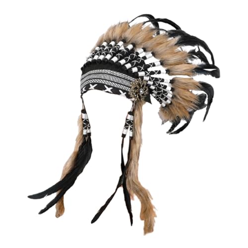 rockible Amerikanischer Häuptling Indianer Native Hut Künstliche Feder Kopfschmuck Kopfschmuck rockible Amerikanischer Häuptling Indianer Native Hut Künstliche Feder Kopfschmuck Kopfschmuck von rockible