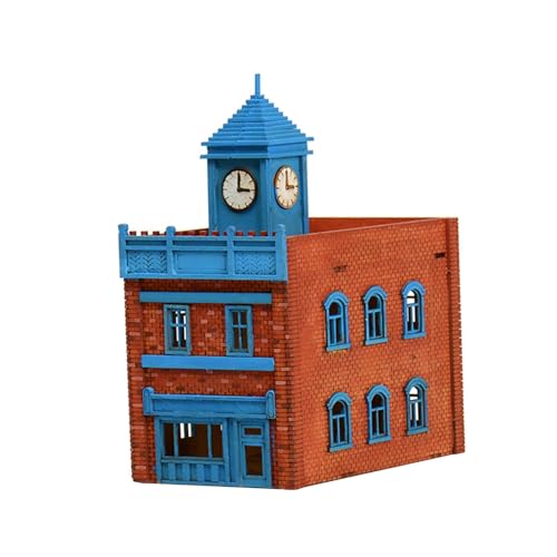 rockible Architektur-Modellbausätze im Maßstab 1:72, europäisches Holzhaus, 3D-Puzzle, Architekturhaus, Hobby-Basteln von rockible