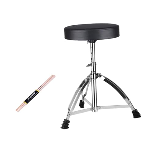 rockible Drum Hocker Ständer Drummer Sitzständer, Klappbarer Tragbarer Drum Sitzhocker, Drum Halter, mit Drumstick von rockible