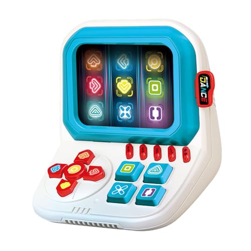 rockible Fingertanz Spielkonsole, Mini Arcade Spiele, Herausforderungsmodus, Speichermodus mit Licht Und Ton für Jungen Und Mädchen, Blau von rockible