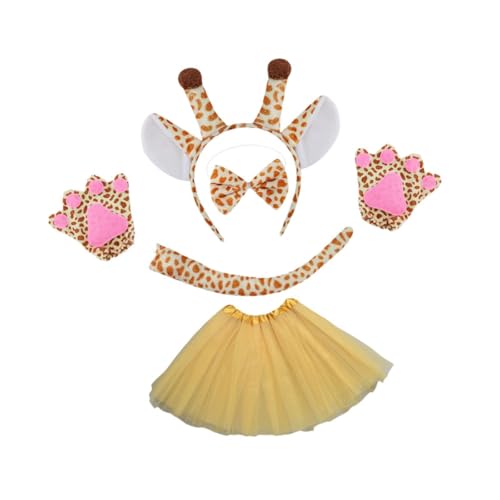 rockible Giraffe Kostüm Set Cosplay Kostümzubehör für Halloween Masquerade Kids, Gelb von rockible