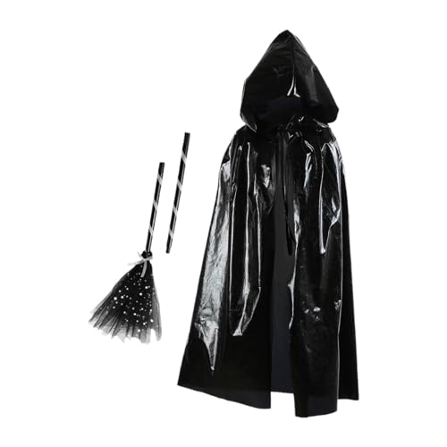 rockible Halloween Umhang mit Kapuze mit Kostüm Hexenumhang, für Maskerade, Schwarz rockible Halloween Umhang mit Kapuze mit Kostüm Hexenumhang, für Maskerade, Schwarz von rockible