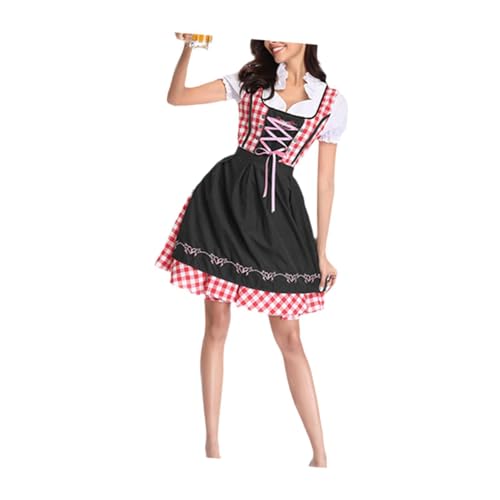 rockible Halloweenkleid, bequemes Bayerisches Kostüm für das Feiertagsbierfest, Schwarz, M von rockible