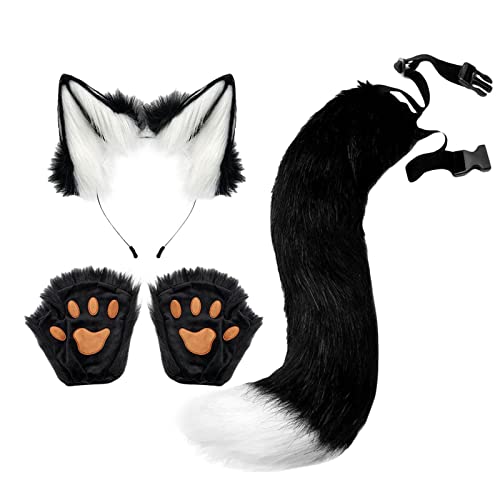 rockible Katzenkostüm für Cosplay mit Clip-Stirnband und Zubehör, Schwarz rockible Katzenkostüm für Cosplay mit Clip-Stirnband und Zubehör, Schwarz von rockible