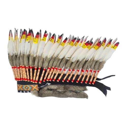 rockible Künstlicher Federkopfschmuck im Indianer-Stil für Kostüme, vielseitig einsetzbar, Style A rockible Künstlicher Federkopfschmuck im Indianer-Stil für Kostüme, vielseitig einsetzbar, Style A von rockible