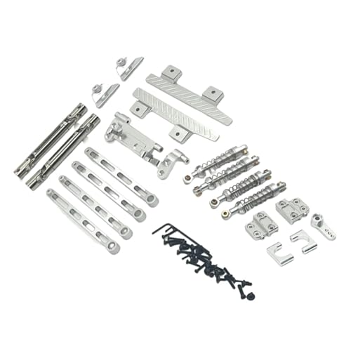 rockible RC-Auto-Upgrade-Ersatzteile-Kits RC-Upgrade-Metall-RC-Zubehör für 1/12 MN82 LC79 RC-Auto, Silber von rockible