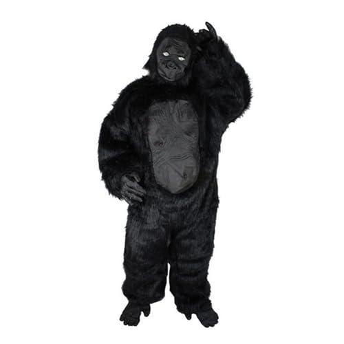 rockible Schimpansenkostüm, Halloween-Gorilla-Kostüm mit Fluff für Cosplay-Bühnenauftritte von rockible