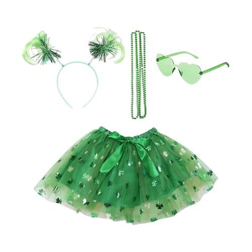 rockible St. Patrick's Day Kostüm-Set, lange Perlenkette für Geschenke, Mottoparty von rockible