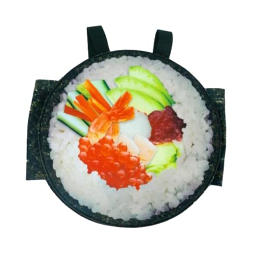 rockible Sushi-Rolle-Halloween-Kostüm. Lustiges Cartoon-Essen-Kostüm zum Verkleiden an den Feiertag, Erwachsene von rockible