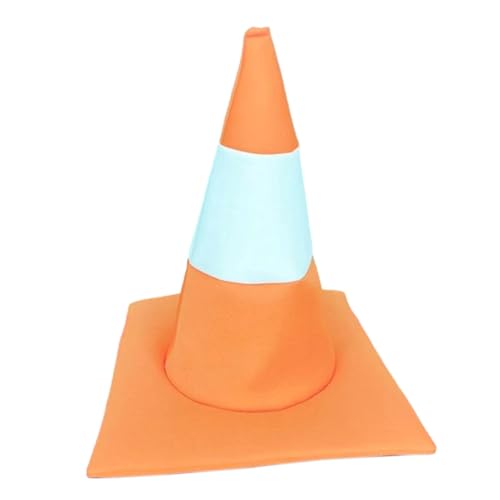 rockible Verkehrskegel-Hut, neuartiges Kostümzubehör für Geburtstage und Feiertage, Orange rockible Verkehrskegel-Hut, neuartiges Kostümzubehör für Geburtstage und Feiertage, Orange von rockible