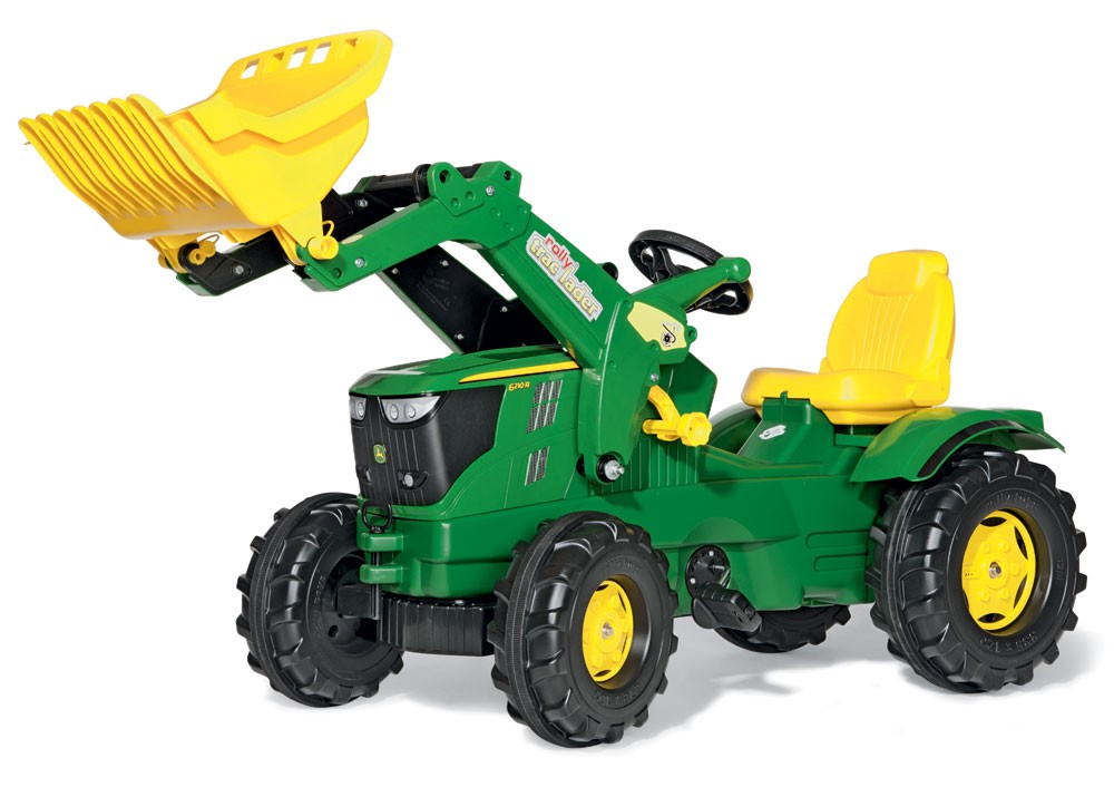 Trettraktor rollyFarmtrac John Deere 6210 R mit Lader von rolly toys