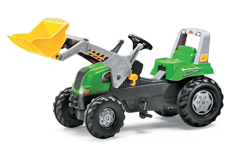 Trettraktor rollyJunior RT mit Lader, grün von rolly toys