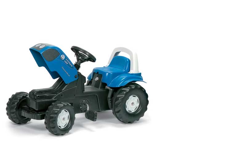 Trettraktor rollyKid Landini mit Anhänger von rolly toys