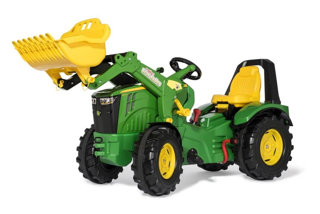 Trettraktor rollyX-Trac Premium John Deere 8400R, mit Lader und Bremse von rolly toys