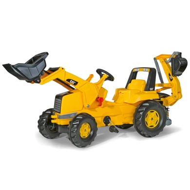 rolly®toys Kindertraktor rollyJunior CAT mit rollyJunior Lader und rollyBackhoe 813001 von rolly toys