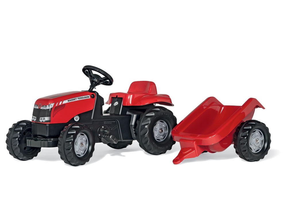 rollyKid Trettraktor Massey Ferguson mit Anhänger von rolly toys