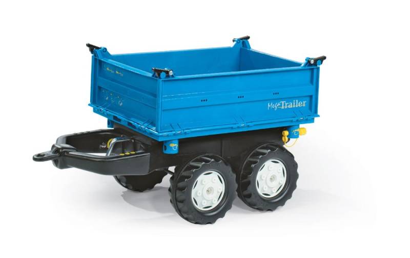 rollyMega Trailer - Dreiseitenkipper, in blau B-Ware von rolly toys