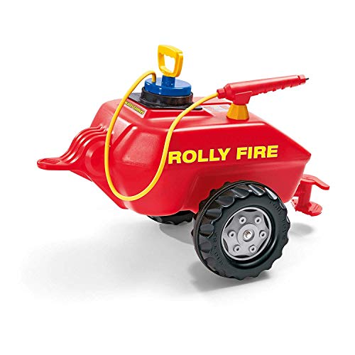 Rolly Toys 122967 - rollyVacumax Fire (für Kinder von 3 bis 10 Jahren, Fassanhänger, Pumpe mit Spritze, Befüllung max. 15 Liter), Rot von ROLLY TOYS