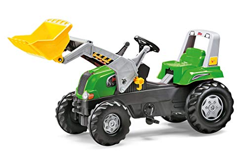 Rolly Toys Traktor / rollyJunior RT Trettraktor (inkl. rollyJunior Lader, verstellbarem Sitz, Flüsterlaufreifen, für Kinder von 3 – 8 Jahre) 811465 von rollytoys