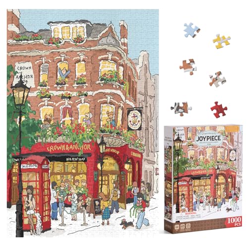 ROWOOD 1000 Teile Puzzle für Erwachsene Kinder, herausforderndes Spiel, Lernspielzeug, Puzzle Geschenke für Frauen Männer, Covent Garden von rowood