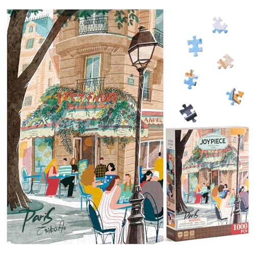 ROWOOD 1000 Teile Puzzle für Erwachsene Kinder, herausforderndes Spiel, Lernspielzeug, Puzzle Geschenke für Frauen Männer, Freizeit in Paris von rowood