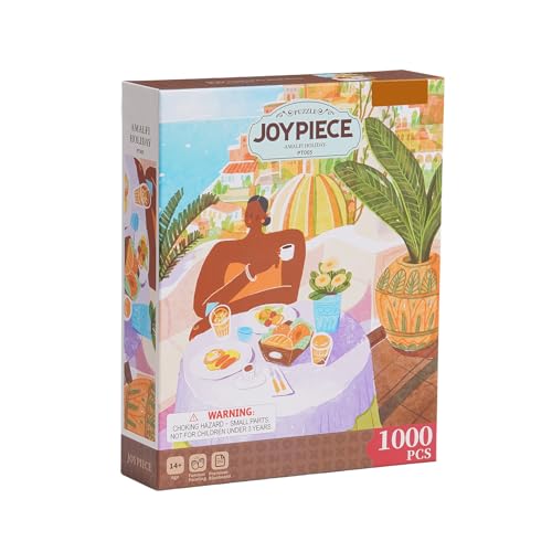 RoWood Amalfi Urlaubspuzzles für Erwachsene 1000 Teile, Puzzle 1000 Teile Herausfordernde Puzzles für Erwachsene, Fertige Puzzle-Größe ist 19,69 x 29,53 von rowood