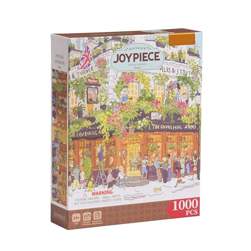 RoWood Puzzles für Erwachsene, 1000 Teile, Puzzle in London, Puzzle 1000 Teile, herausfordernde Puzzles für Erwachsene, fertige Puzzle-Größe ist 19,69 x 29,53 cm von rowood