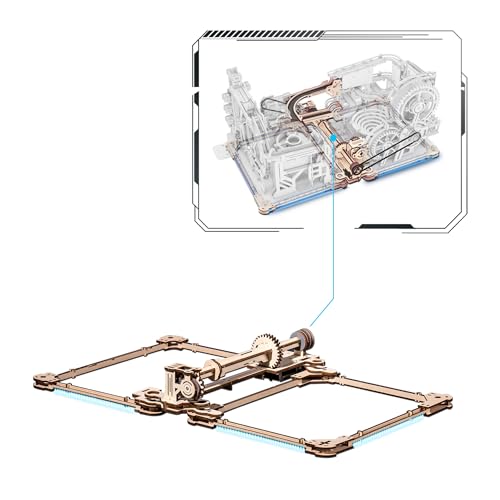 ROWOOD Anschluss von LGA01 Night City an LGC01 Marble SPACEPORT Zubehör für murmelbahn 3D Holz modellbausatz mit LEDs von rowood