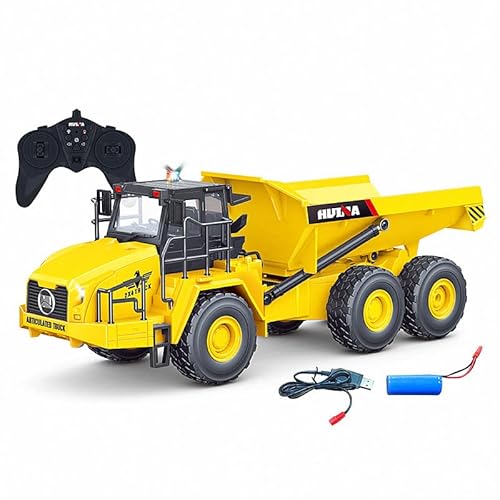 s-idee® 1553 Rc Dump Truck 1:18 LKW 9 Kanal Kipplader Muldenkipper Huina 1553 von s-idee