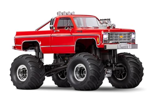 TRAXXAS TRX-4MT Chevy K10 rot 4x4 1/18 Monster-Truck RTR Brushed, mit Akku und USB Ladegerät von s-idee