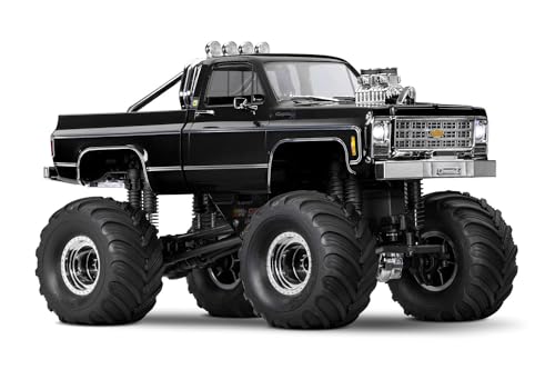 TRAXXAS TRX-4MT Chevy K10 schwarz 4x4 1/18 Monster-Truck RTR Brushed, mit Akku und USB Ladegerät von s-idee