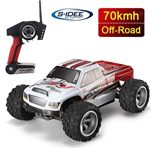 s-idee® 18108 A979-B RC Auto Buggy Monstertruck 1:18 Truck mit 2,4 GHz 70 km/h schnell WL von s-idee