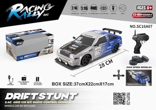 s-idee® SC16A07 Drift Car 1:16 Ferngesteuertes RC Auto 2,4Ghz! von s-idee