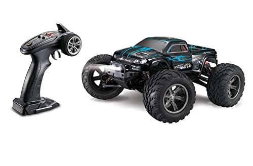 s-idee® X9115 blau RC Auto Buggy mit Licht LED wasserdichter Monstertruck 1:12 mit 2,4 GHz über 40 km/h schnell wendig voll proportional 2WD 1/12 Ferngesteuerter Buggy Racing Auto von s-idee