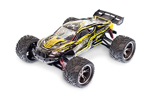 s-idee® X9116 gelb RC Auto Buggy ferngesteuert Monstertruck 1:12 mit 2,4 GHz über 40 km/h von s-idee