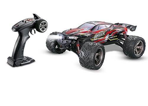 s-idee® X9116 rot RC Auto Buggy mit Licht LED wasserdichter Monstertruck 1:12 mit 2,4 GHz über 40 km/h schnell wendig voll proportional 2WD 1/12 Ferngesteuerter Buggy Racing Auto von s-idee